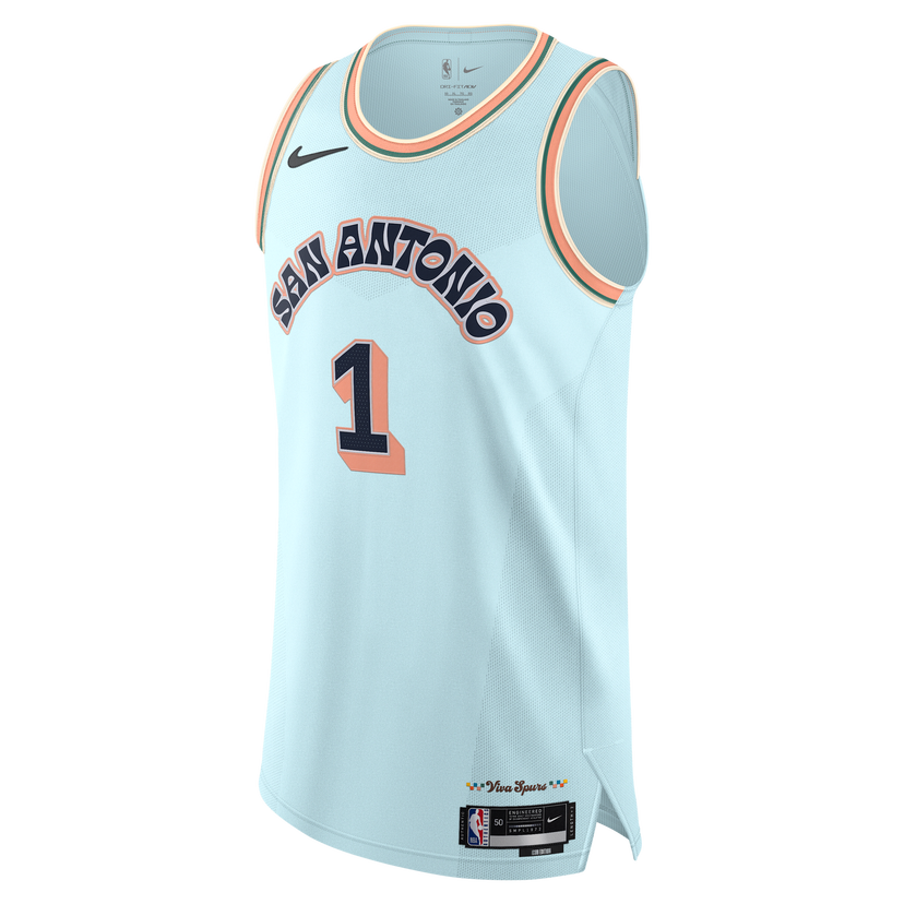 Потник Nike Authentic Victor Wembanyama San Antonio Spurs City Edition Basketball Jersey 2024/25 Синьо | FQ4482-474