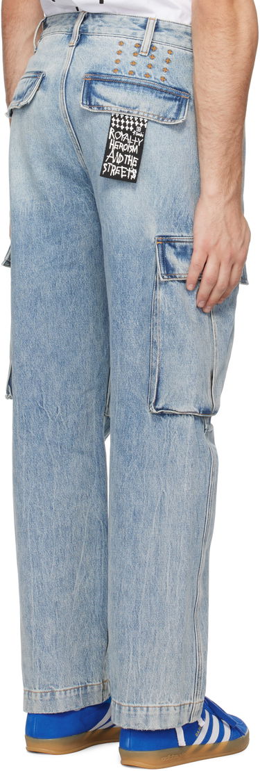 Карго панталони Ksubi Ksubi Riot Rekon Denim Cargo Pants Синьо | MPS25PA008, 2