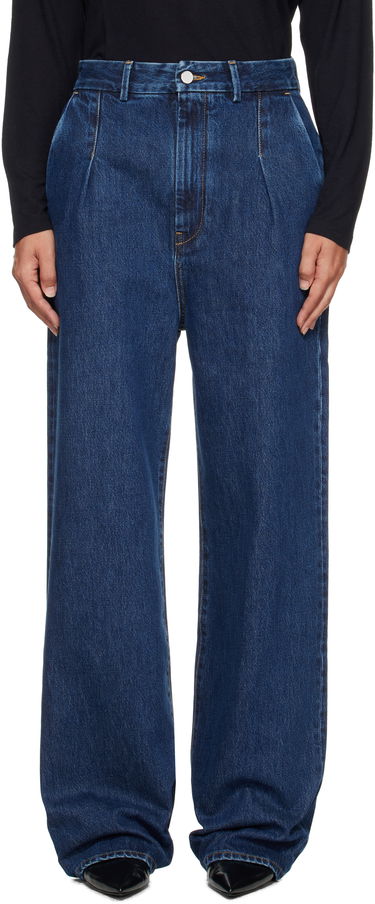 Дънки Loulou de Saison Loulou de Saison Attu Pleated Jeans Синьо | ATTU LDS, 0