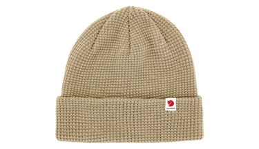 Шапка FJÄLLRÄVEN Ribbed Knitted Beanie with Logo Tab, One Size Бежово | F84767-118, 3