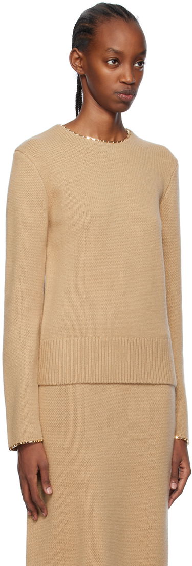 Пуловер TOTEME TOTEME Chain-Edge Sweater Сиво | 241-WRT1015-YA0004, 4