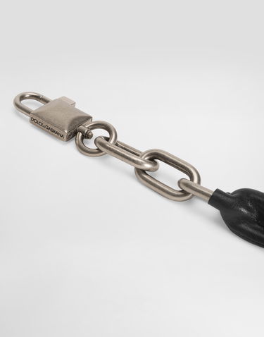 Раници и чанти Dolce & Gabbana Leather Wrapped Chain Bag Strap Черно | BI3429AW1188Z882, 2