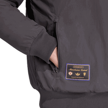 Яке бомбър adidas Performance Manchester United Terrace Icons Bomber Jacket Сиво | JN2831, 2