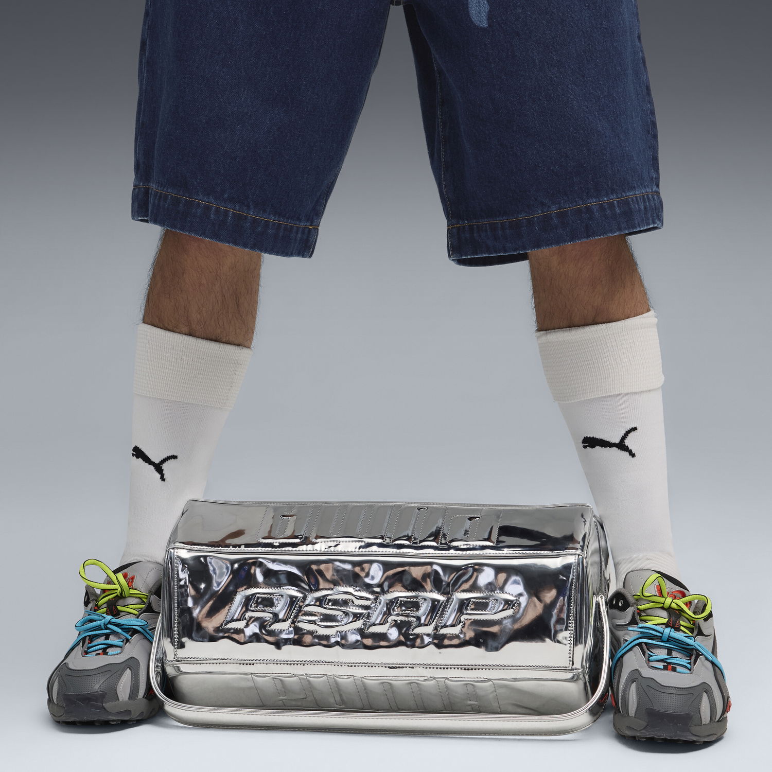 Чанта за пътуване Puma A$AP ROCKY Toolbox Bag Металик | 092259_01, 1
