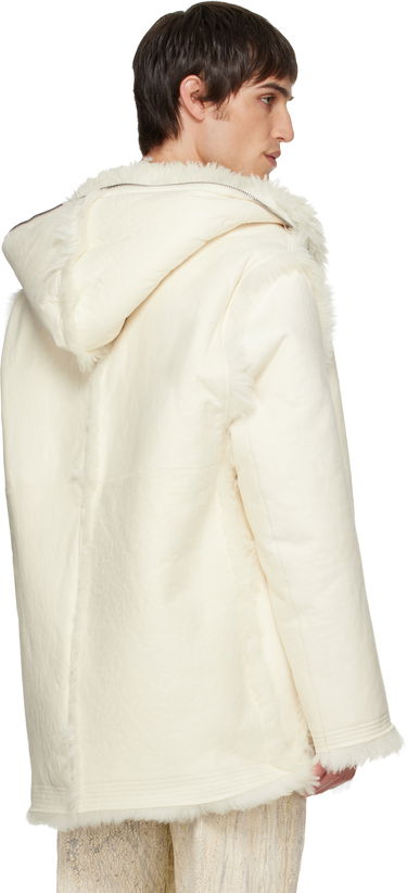 Палта Rick Owens Mac Cropped Reversible Shearling Coat Бяло | RU02E1769 LSHAR, 2
