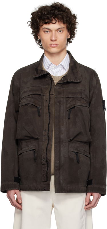 Парка Stone Island Stone Island Laser Camo 3L Raso Gommato Jacket Кафяво | K1S15 4100022 S0078, 0