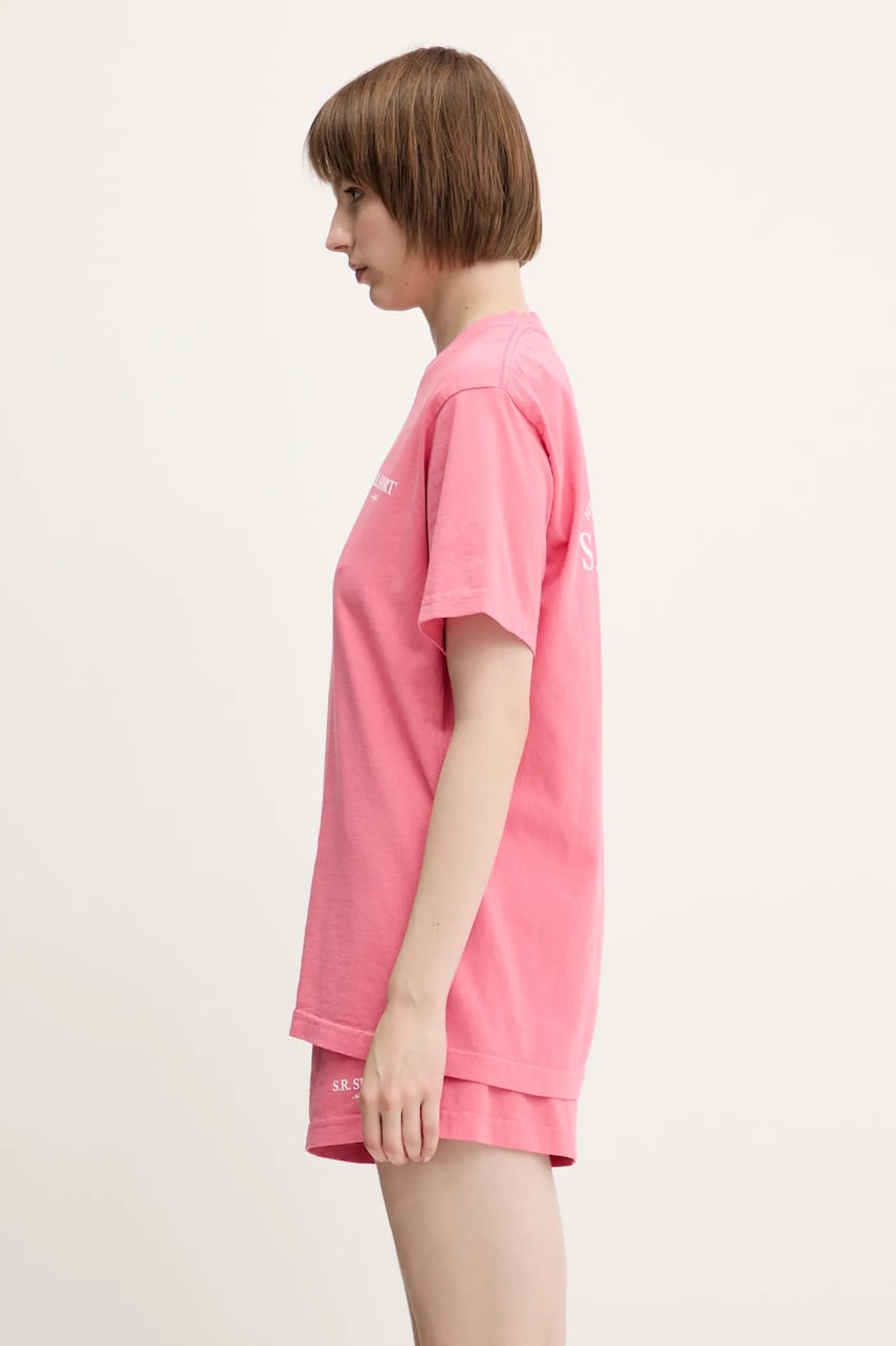 Тениска Sporty & Rich Sporty & Rich Wimbledon T-Shirt Розово | TO043612201P139, 1
