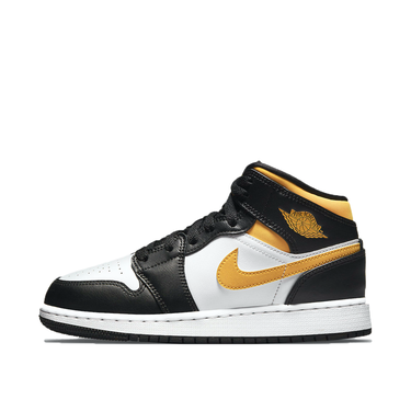 Кецове и обувки Jordan Air Jordan 1 Mid "Black University Gold" GS Черно | 554725-177, 1