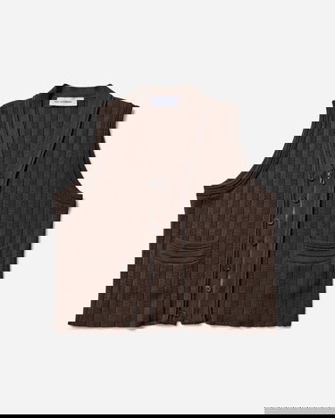 Жилетка KIKO KOSTADINOV Kiko Kostadinov Fitz Knit Vest Кафяво | KKAW25KN02-92, 4
