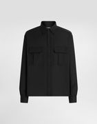 Dolce & Gabbana Wool Blend Canvas Shirt