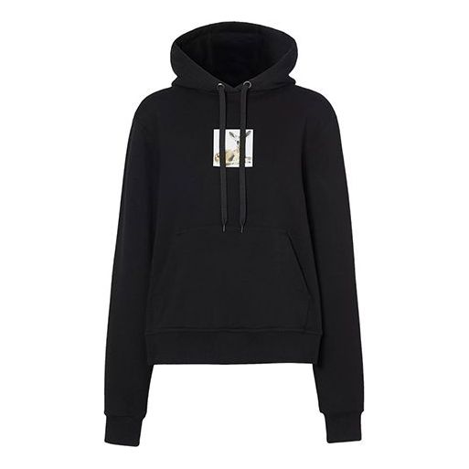 Суитчър Burberry Burberry Oversized Deer Print Hoodie Черно | 8024655, 0
