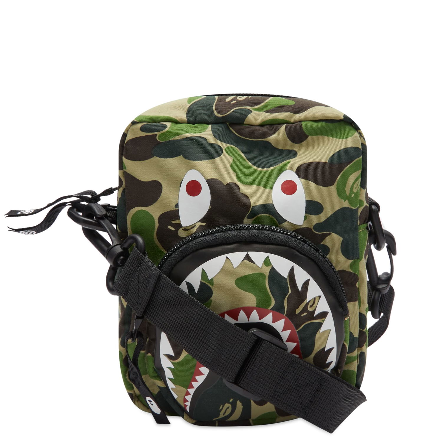 Чанта за кръста BAPE Abc Camo Shark Mini Bag Зелено | 001SGJ801002M-GRN, 0