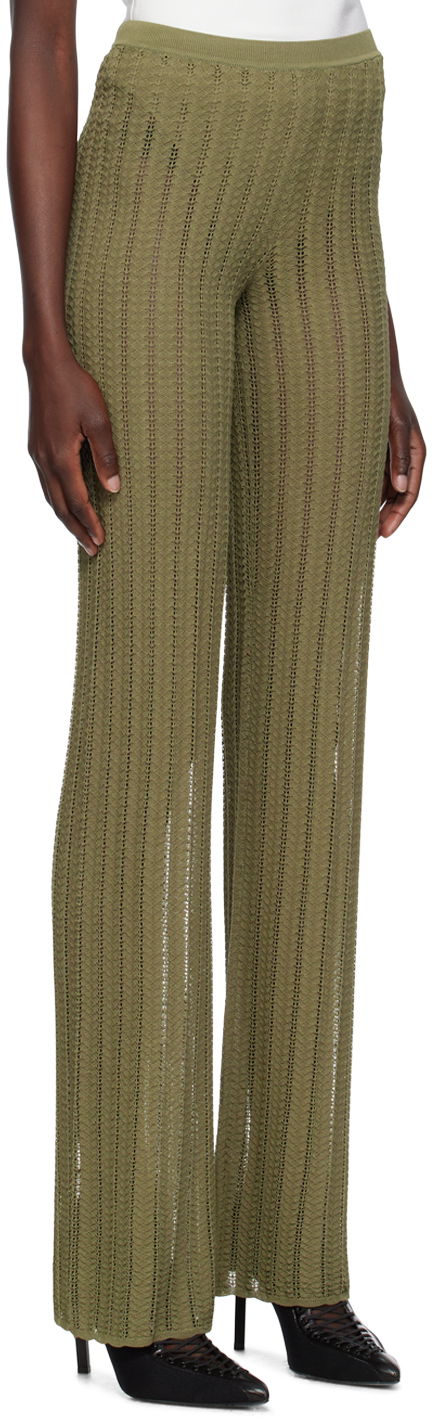 Панталони Dion Lee Dion Lee Knit Trousers Зелено | C7217P23, 1