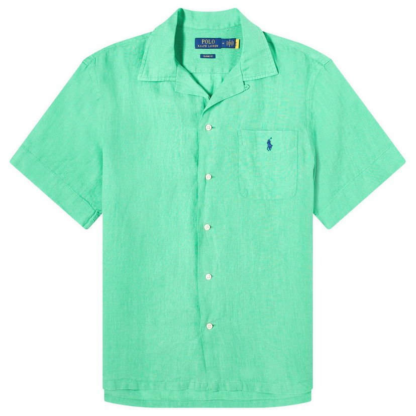 Риза Polo by Ralph Lauren Linen Vacation Зелено | 710938425003