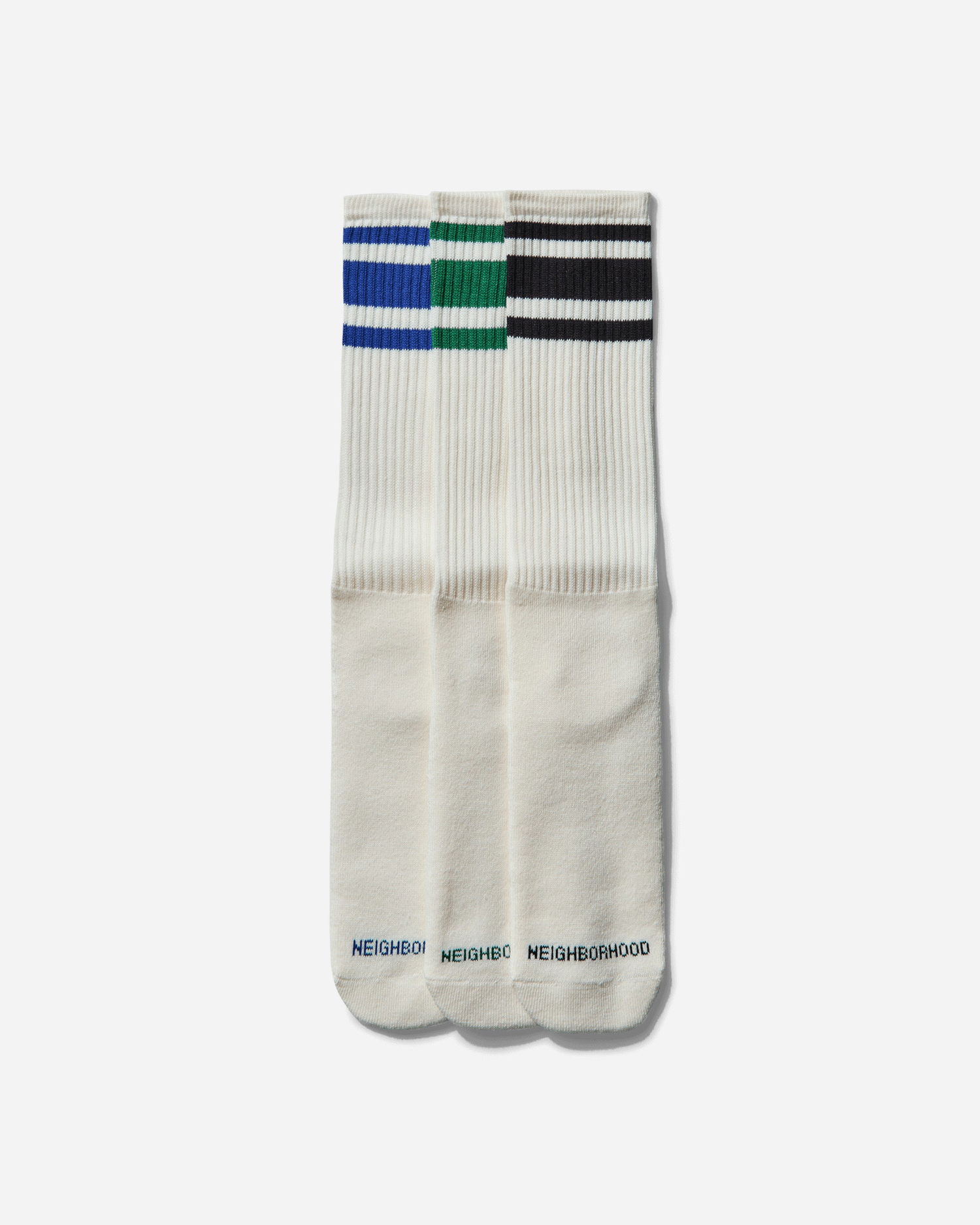 Чорапи Neighborhood 3-Pack Classic Socks Бяло | 251KWNH-UWM01 WH, 0