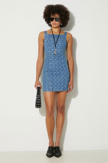 Pокля Marine Serre Denim Mini Dress Синьо | WDR056A, 1
