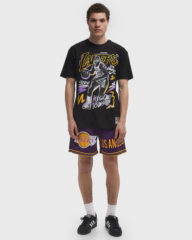 Тениска Mitchell & Ness Mitchell & Ness Los Angeles Lakers Magic Johnson Chalked Up T-Shirt Черно | TP10221-LALBLCK, 2