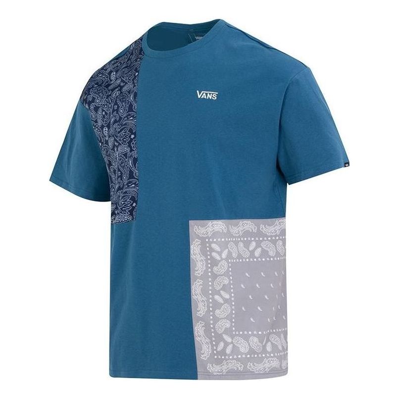 Тениска Vans Paisley Patched Short Sleeve T-Shirt Синьо | VN000FRH993, 0