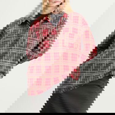 Риза ISABEL MARANT Isabel Marant Bruna Check Shirt, Size Medium Червено | 25HCH0261FA-C4K01I-70RD, 2