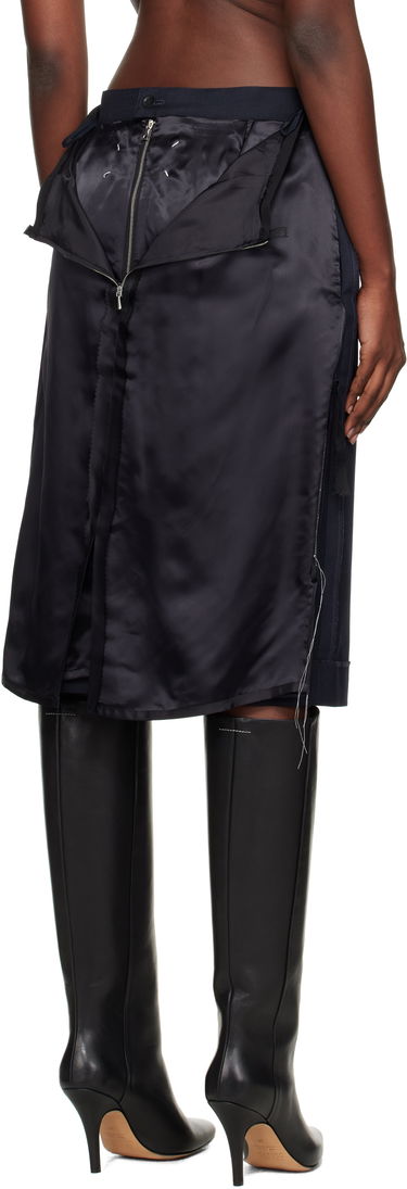 Пола Maison Margiela Maison Margiela Reverse Midi Skirt Тъмно синьо | S51ME0045 MTN107, 2