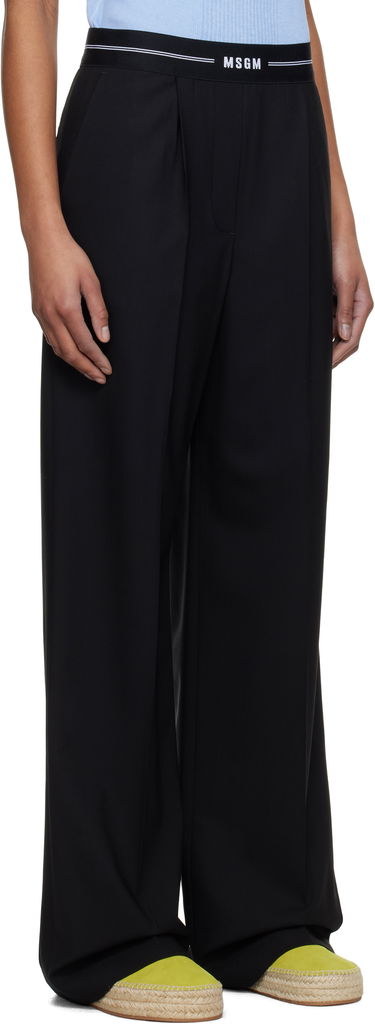 Панталони MSGM MSGM Pleated Trousers Черно | 3841MDP14 257127, 1