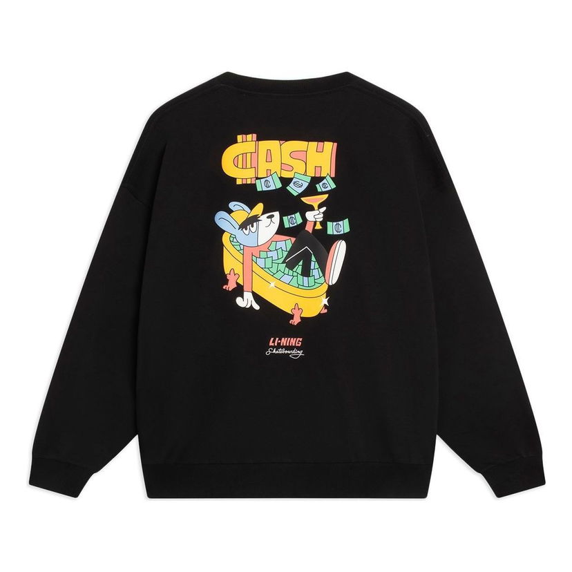 Суитчър Li-Ning Pablo Ientile Graphic Pullover Черно | AWDT163-3
