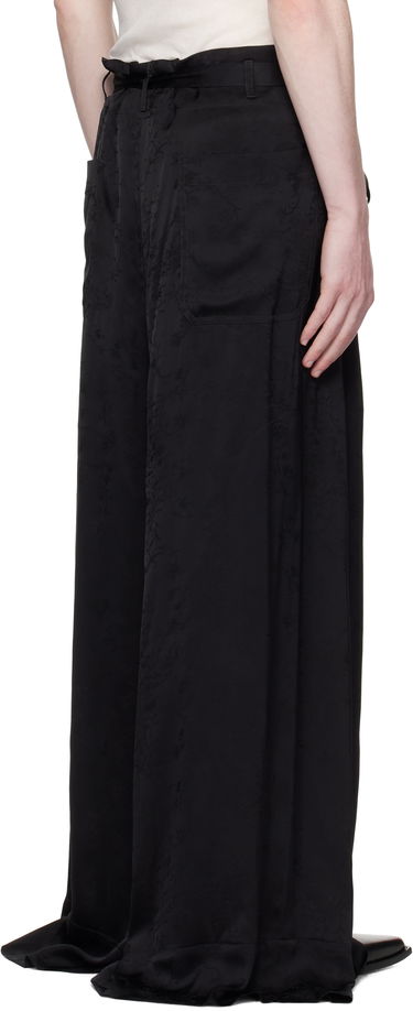 Панталони Ann Demeulemeester Ann Demeulemeester Bruse Wide Lounge Pants Черно | B0012744-FA611-099, 2