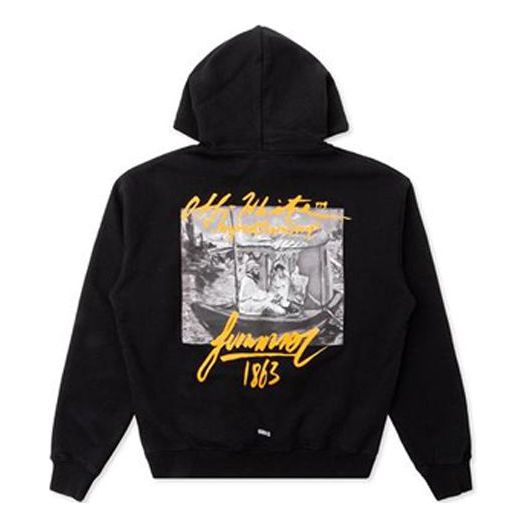 Суитчър Off-White Summer Hoodie By Virgil Abloh Черно | OMBB037R19B970091088, 0