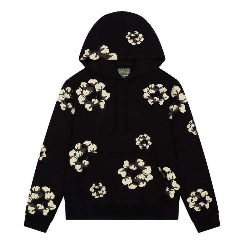 Суитчър Denim Tears Denim Tears x Cactus Plant Flea Market Cotton Wreath Hoodie Черно | DTCT-6048