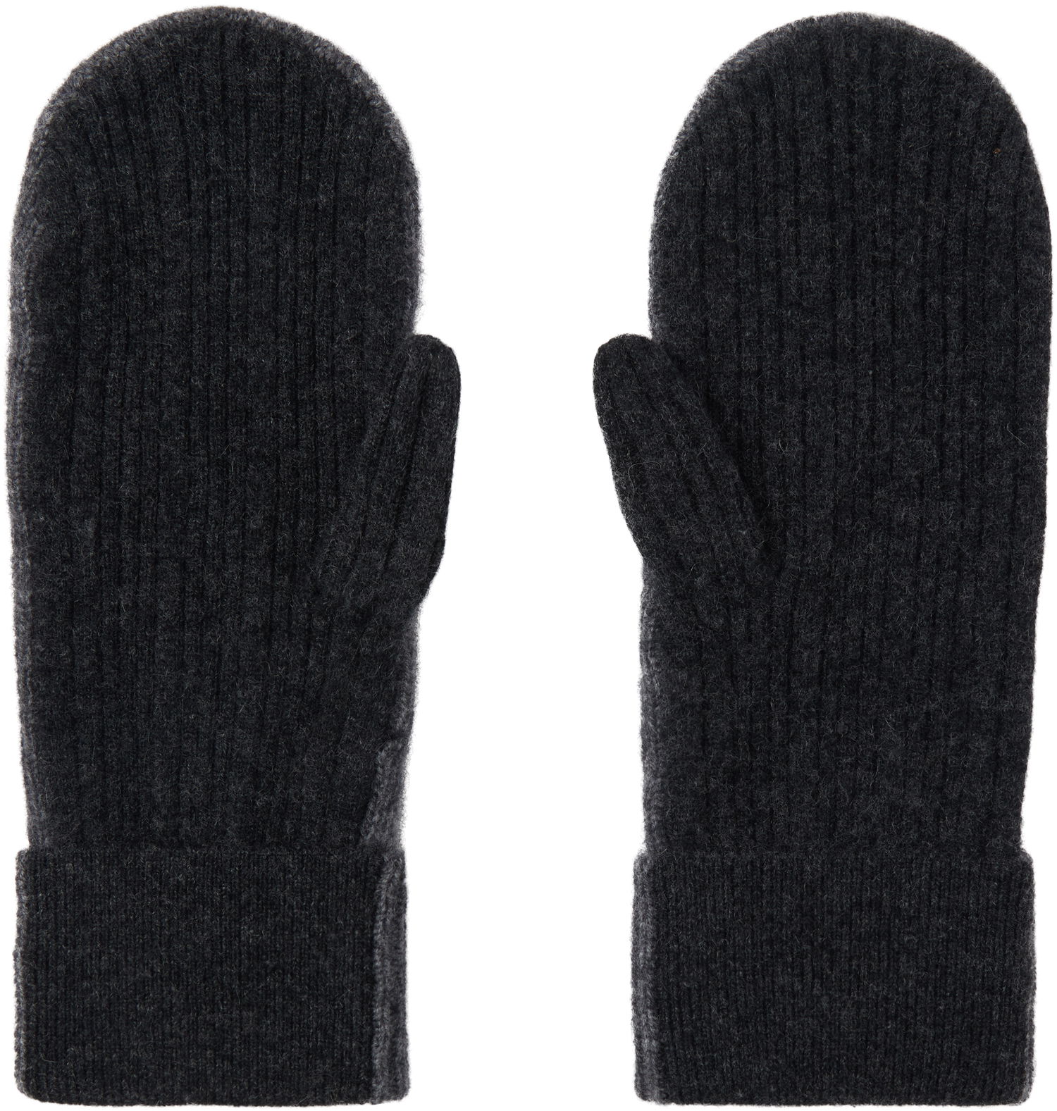 Ръкавици GANNI GANNI Cashmere Blend Knit Mittens Сиво | A6490, 1