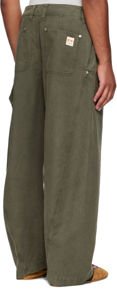 Панталони JW Anderson Twisted Seam Trousers Зелено | TR0423-PG1600, 2