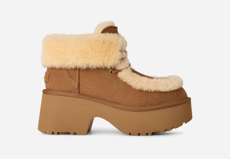 Кецове и обувки UGG UGG Classic Esmee Suede Boots Кафяво | 1171532-CHE
