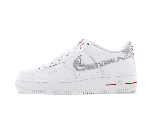 Кецове и обувки Nike Air Force 1 Low Topography Swoosh GS Бяло | DJ4625-100