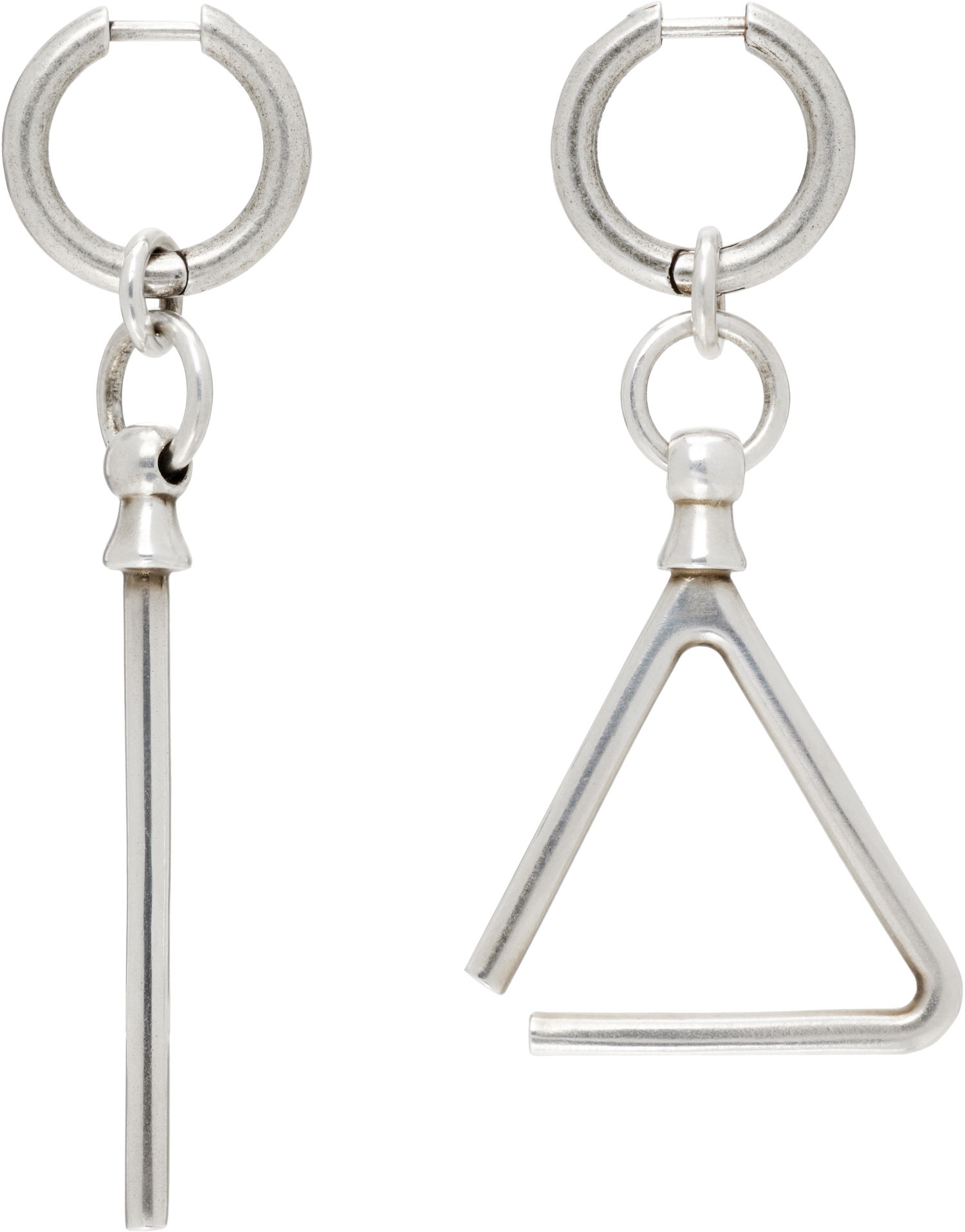 Обеци Ann Demeulemeester Ann Demeulemeester Adelena Silver-Tone Metal Drop Earrings Металик | B0013041-JW020-070, 0