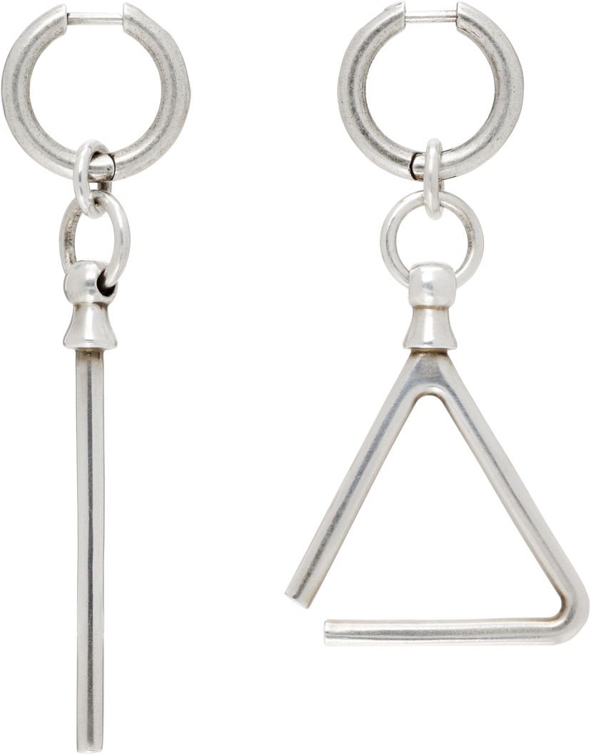 Обеци Ann Demeulemeester Ann Demeulemeester Adelena Silver-Tone Metal Drop Earrings Металик | B0013041-JW020-070