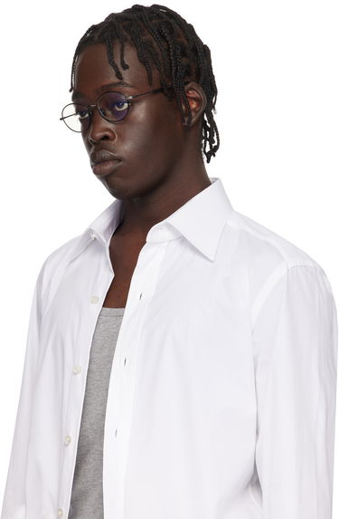 Слънчеви очила Tom Ford Tom Ford Round Blue Block Glasses Черно | FT5973-B_49020, 3