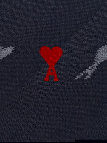 Пуловер AMI Ami Paris Men's Cardigan Тъмно синьо | BFHKC111KN0025430, 2