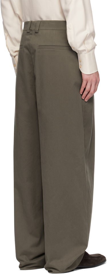 Панталони FERRAGAMO Ferragamo Inverted Pleats Trousers Зелено | 782861, 2