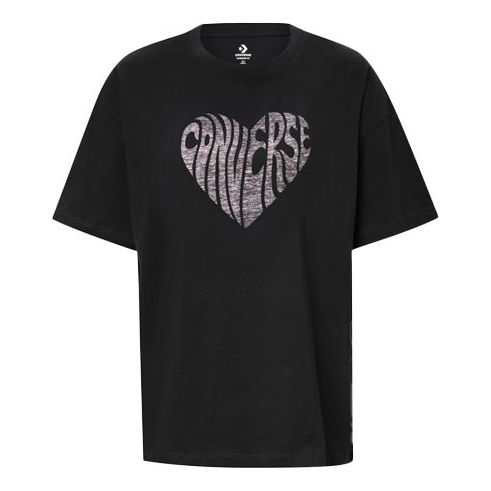 Тениска Converse Love Printing Graphic T-Shirt Черно | 10018940-A01