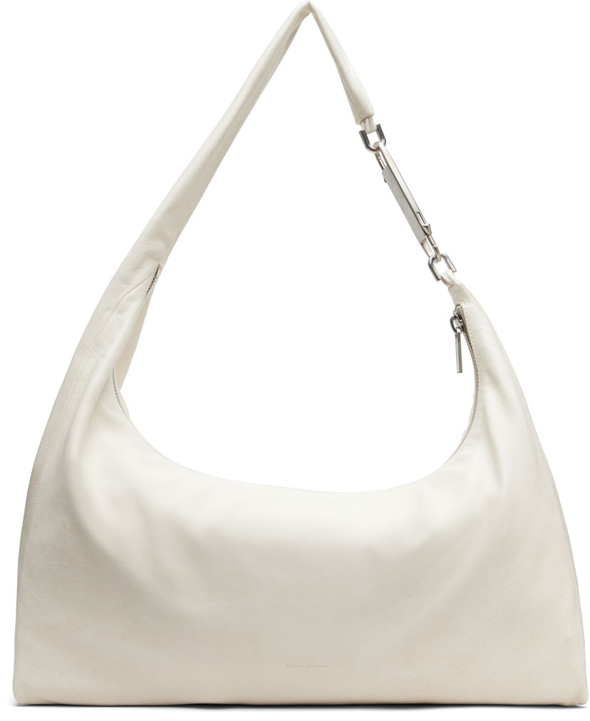 Чанта през рамо Rick Owens Concordians Cropped Gemini Bag Бяло | RR02E1428 LBH