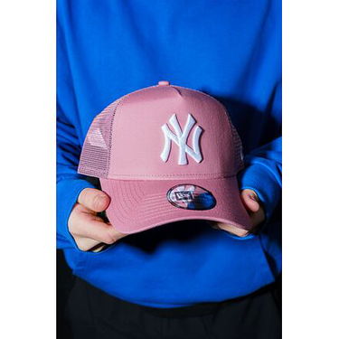 Шапка с козирка New Era Adjustable Trucker Hat NY Yankees Essential 9FORTY Розово | 60595192, 6