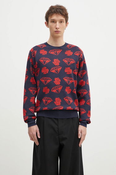 Пуловер BILLIONAIRE BOYS CLUB Diamonds & Dollars Knitted Jumper Синьо | B24223, 0