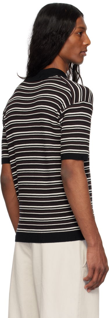 Поло тениска Andersson Bell Andersson Bell Striped Sweater Polo Черно | atb1286m, 2