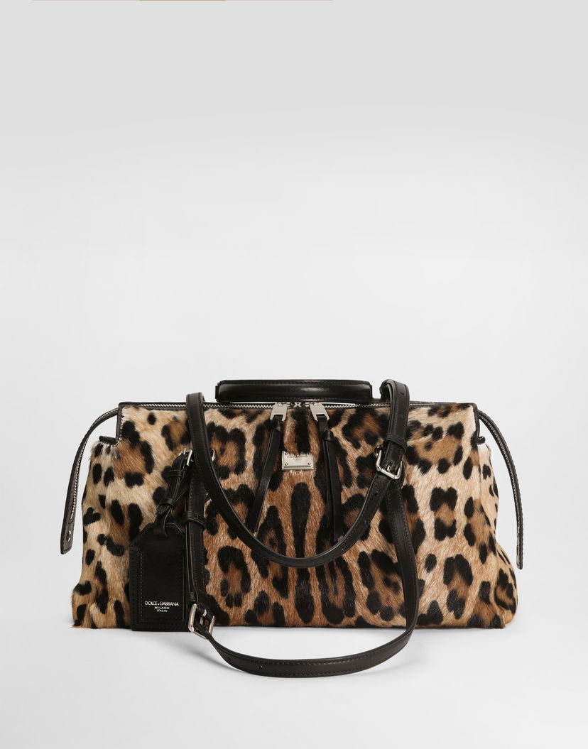 Чанта през рамо Dolce & Gabbana Dolce & Gabbana Vittoria Leo-Print Shoulder and Crossbody Bag Многоцветен | BB7844AX85389738_1