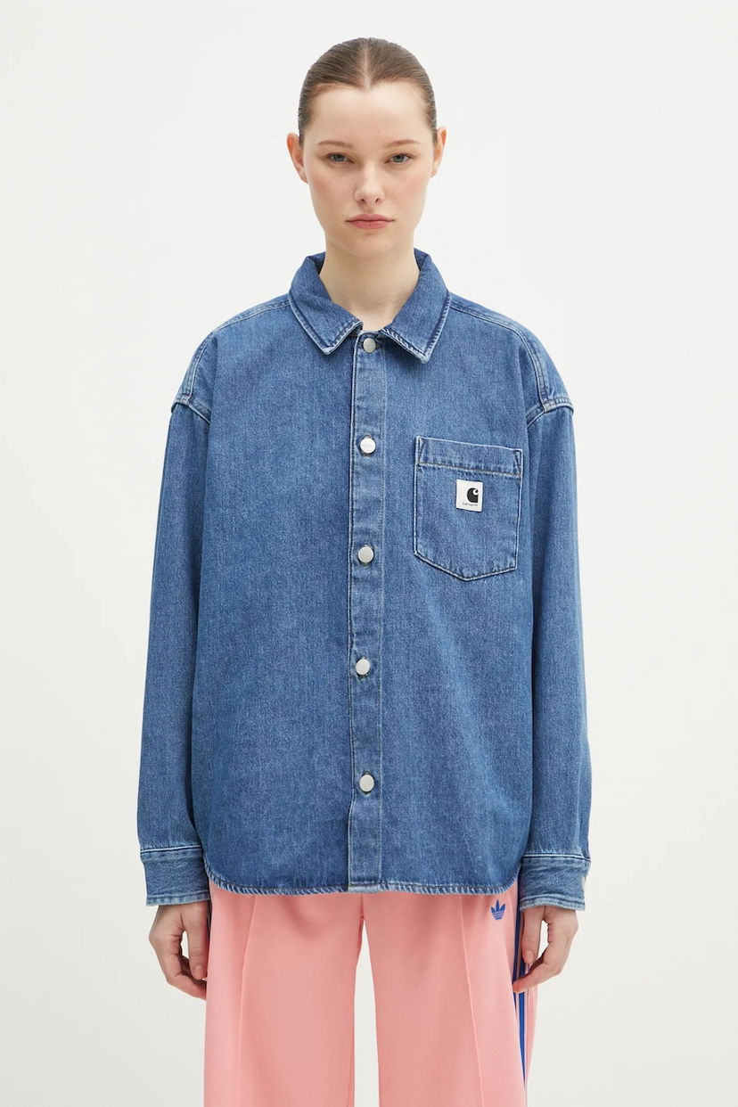 Яке Carhartt WIP Denim Alta Shirt Jac Transitional Синьо | I033344.106