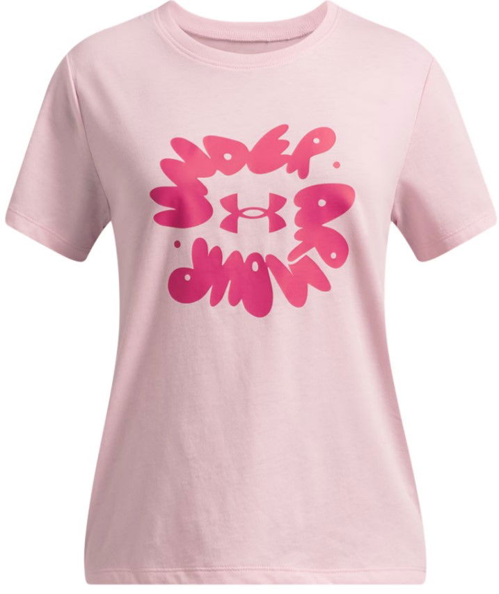 Тениска Under Armour Under Armour Bubble Wordmark Short Sleeve T-Shirt Розово | 1389765-647, 0