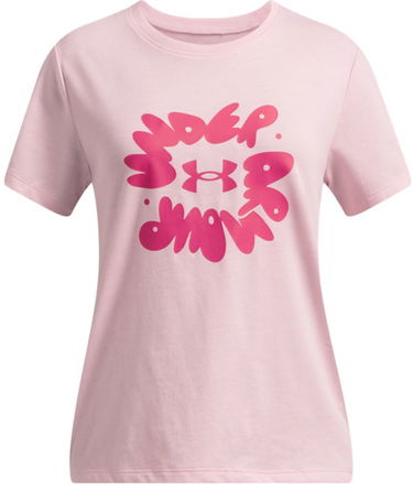 Тениска Under Armour Under Armour Bubble Wordmark Short Sleeve T-Shirt Розово | 1389765-647, 0