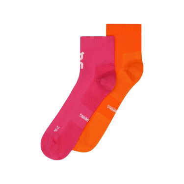 Чорапи On Running Core Run Mid Socks 2 Pairs Розово | 2UF10073889, 0