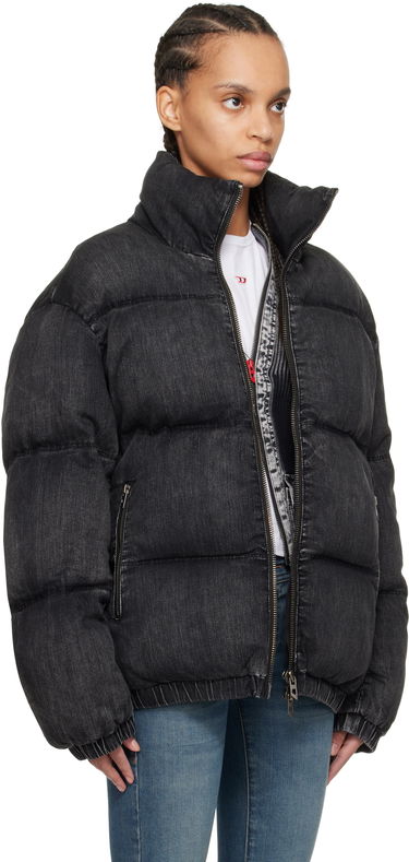 Пухо яке Diesel Diesel W-Mons-A Denim Puffer Jacket Черно | A16077 0ABCB, 1