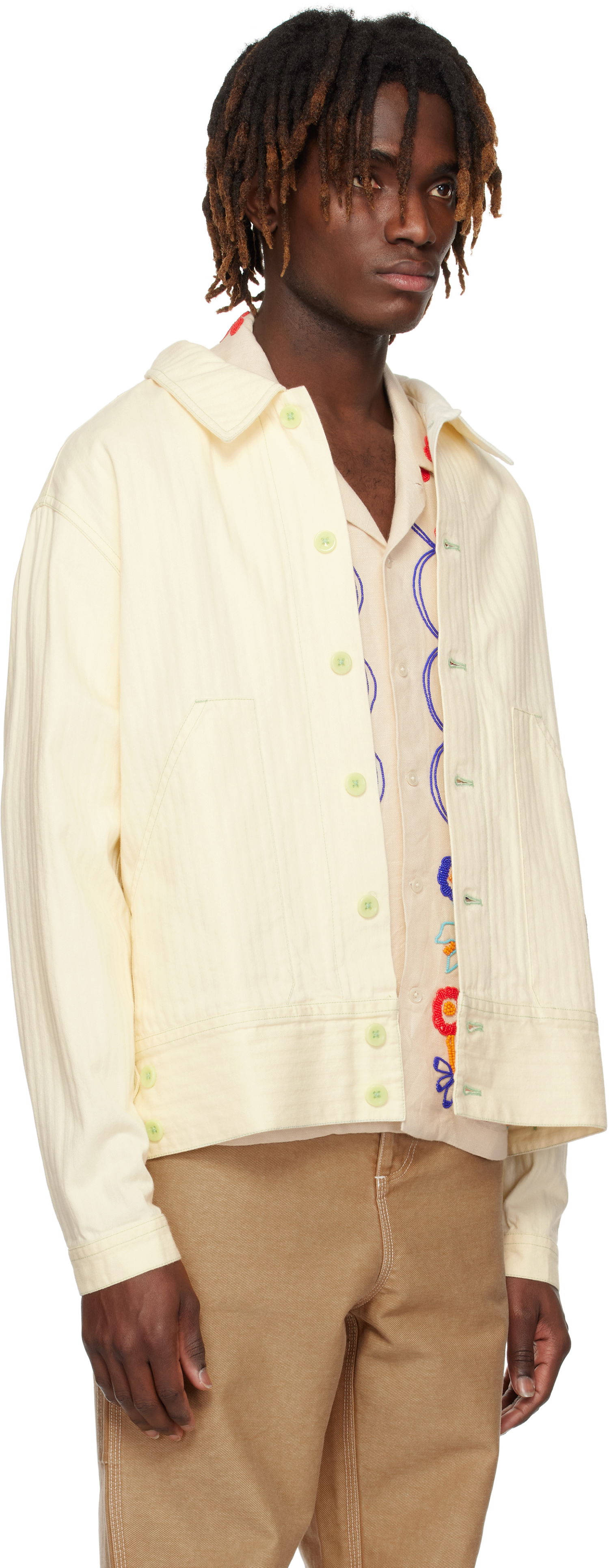 Яке Bode Bode Greenskeeper Knolly Brook Jacket Жълто | MRS25JA006, 1